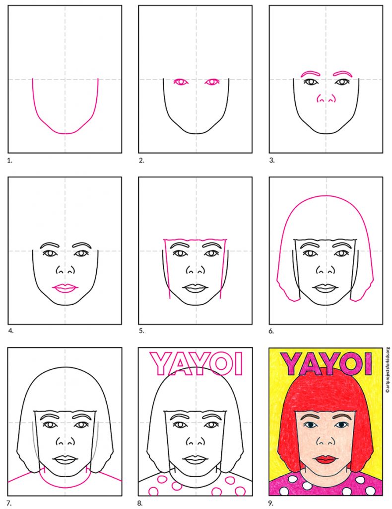 How to Draw Yayoi Kusama