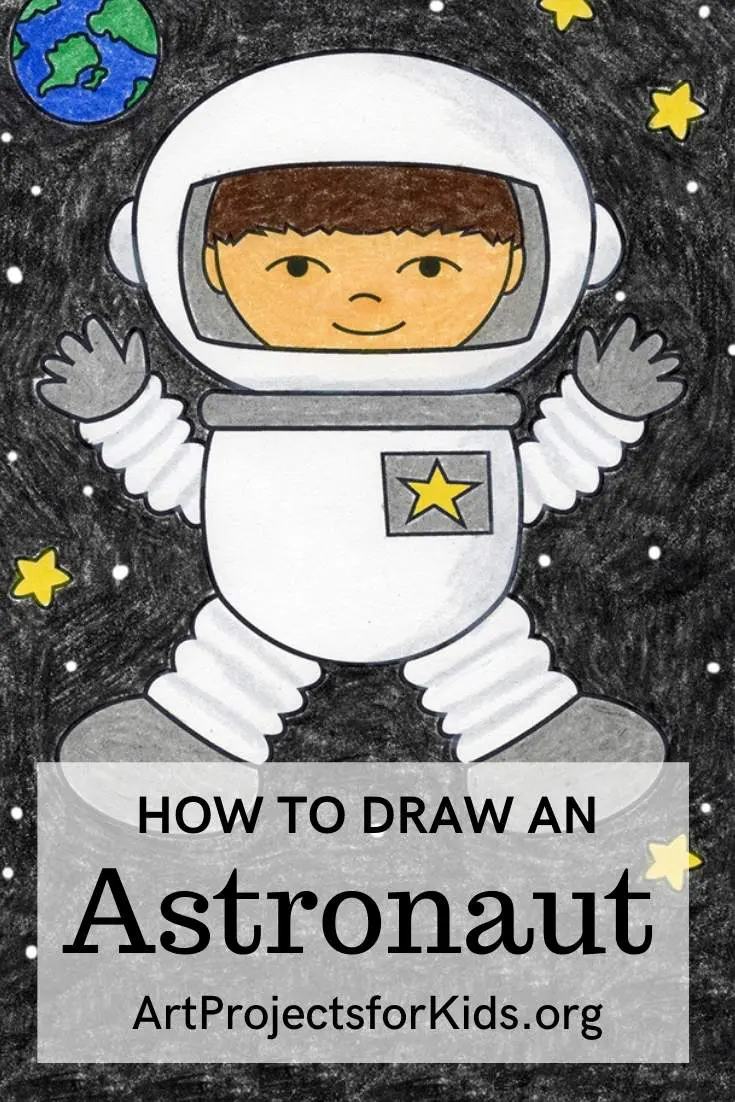 Sketch of astronaut or spaceman grabbing a star Vector Image