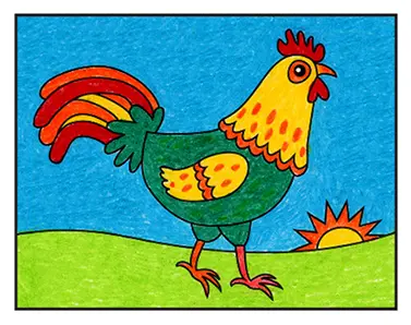 Hướng dẫn vẽ con gà đơn giản / Trang tô màu con gà: Hãy cùng khám phá bộ tranh tô màu và hướng dẫn vẽ con gà đơn giản cực kỳ hữu ích này, qua đó bạn sẽ được học cách tô màu và vẽ những bức tranh đẹp và đầy tình yêu với chú gà đáng yêu.