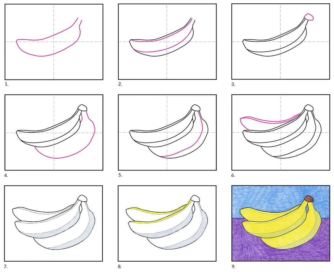 Banana Illustration Simple Colour Stock Illustration 2295250075 |  Shutterstock