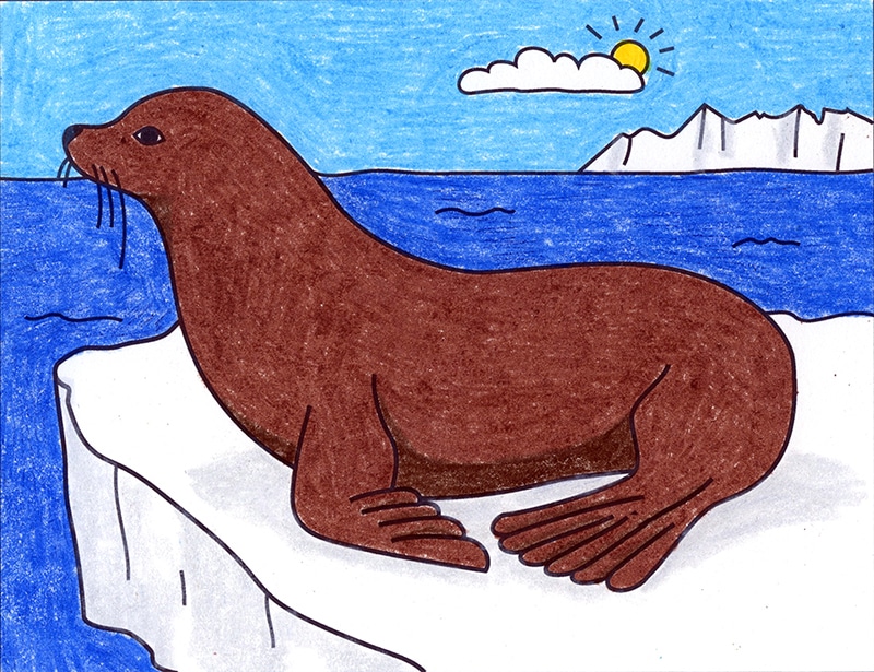 How to Draw a Sea Lion Â· Art Projects for Kids