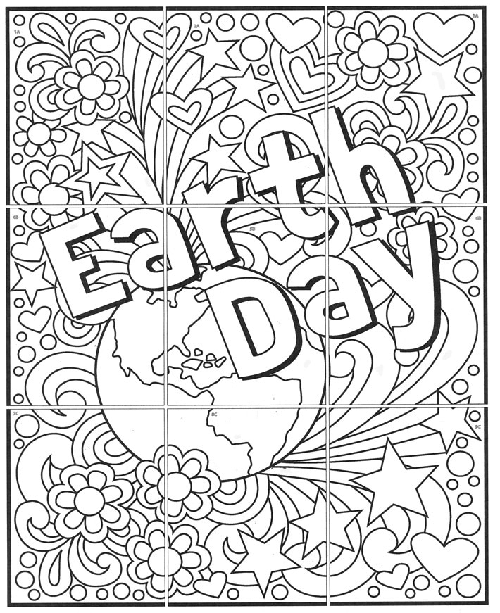 Earth Day art activity, available as a free download.