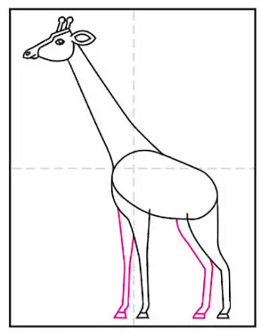 Children Trace Coloring Giraffe Stock Vector (Royalty Free) 2098214527 |  Shutterstock