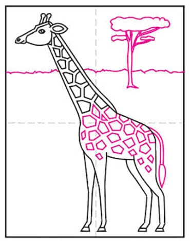 How to Draw a Giraffe · Art Projects for Kids