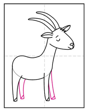 Goral Goat Sketch Vector & Photo (Free Trial) | Bigstock