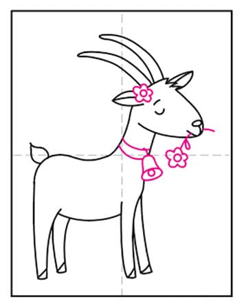 Goat side view linear silhouette. Farm goat animal logo design. goat line  art. Vector illustration 12574388 Vector Art at Vecteezy