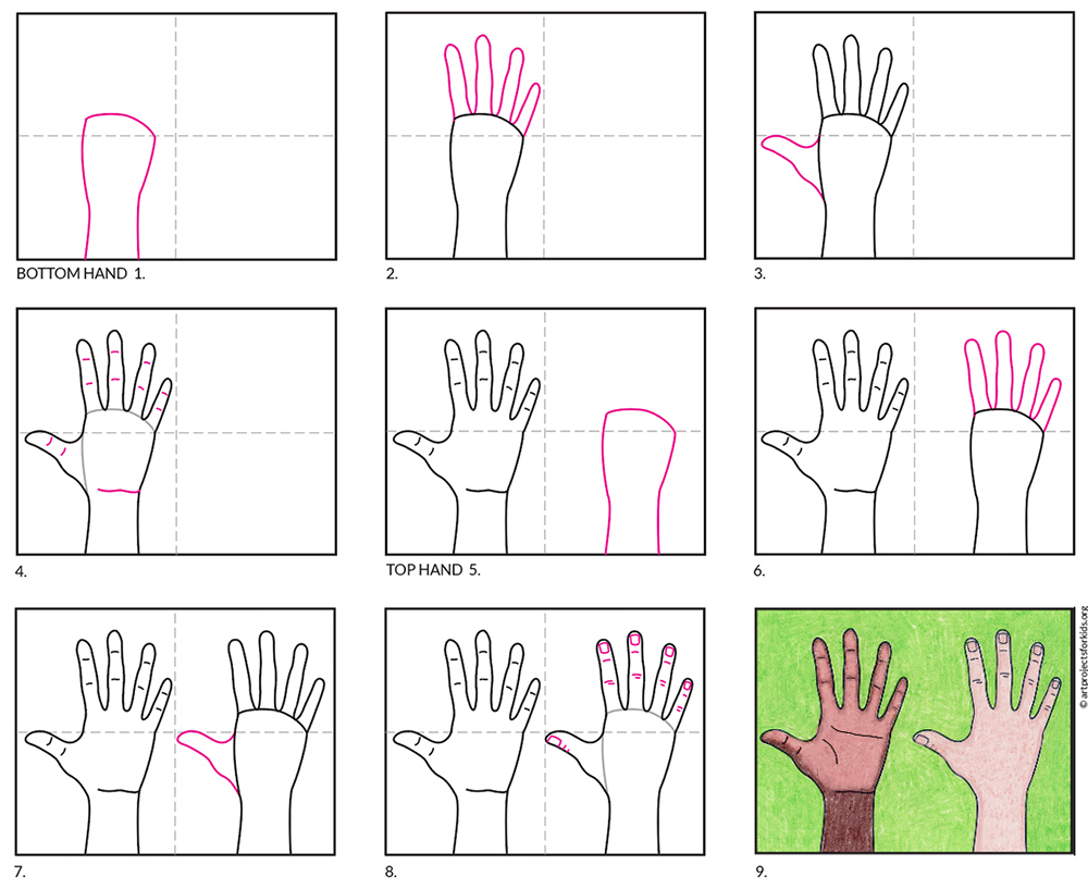 How To Draw A Hand Really Easy Drawing Tutorial Hand For Drawing Images