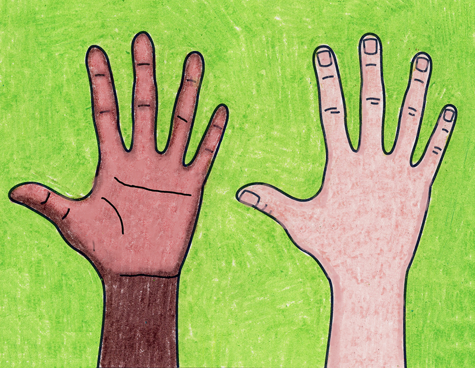 How To Draw Hands Art Projects For Kids