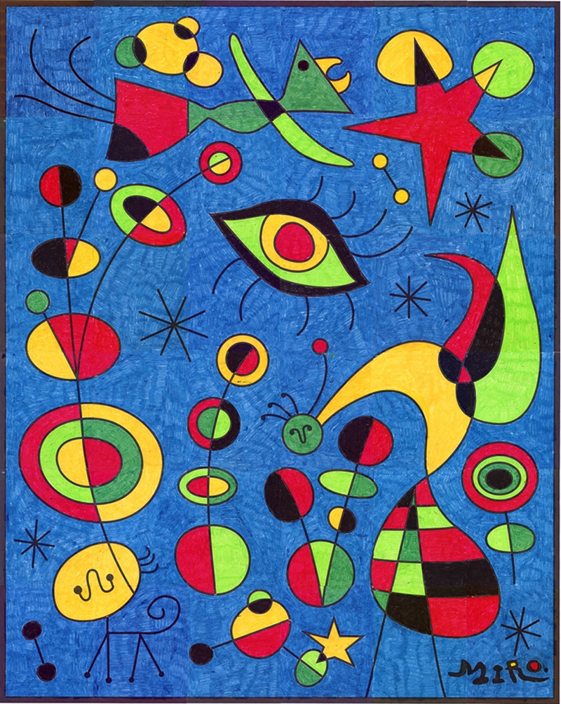 Joan Miro Famous Paintings Surrealism