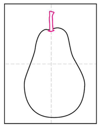 Pear 5 - Hướng dẫn cách Vẽ quả lê đơn giản với 9 bước cơ bản