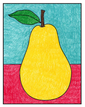 Pear 8 - Hướng dẫn cách Vẽ quả lê đơn giản với 9 bước cơ bản