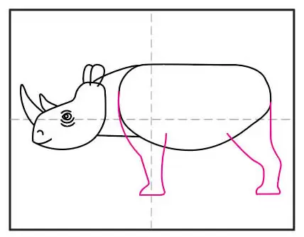How to Draw Rhinoceros Easy Step by Step | Free Printable Puzzle Games