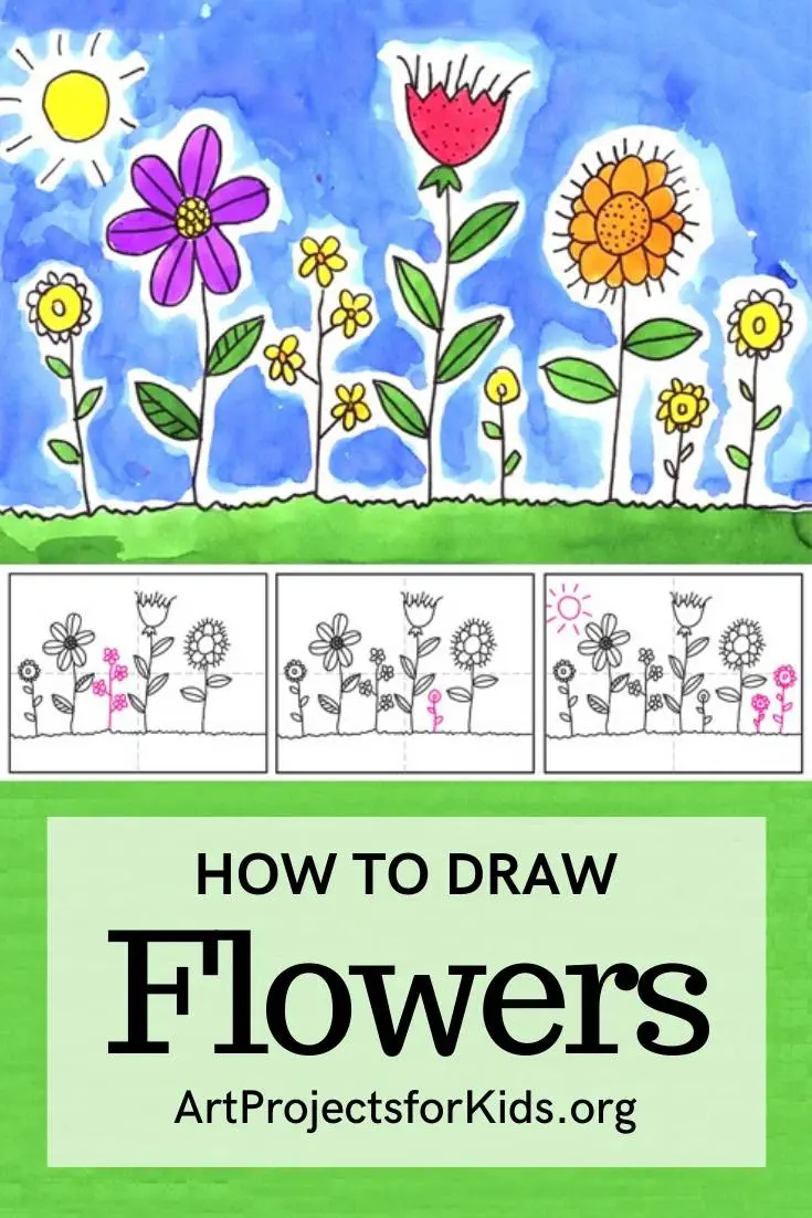 How to draw a Flower Step by Step | Easy drawings - YouTube