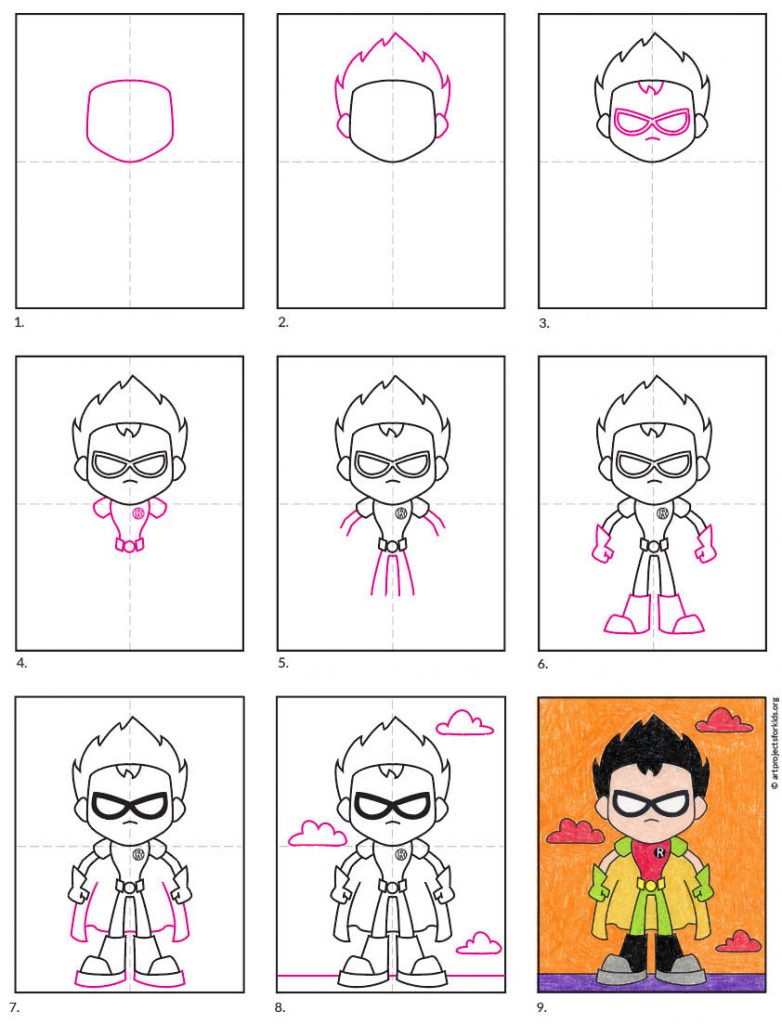 how to draw Teen Titans Go