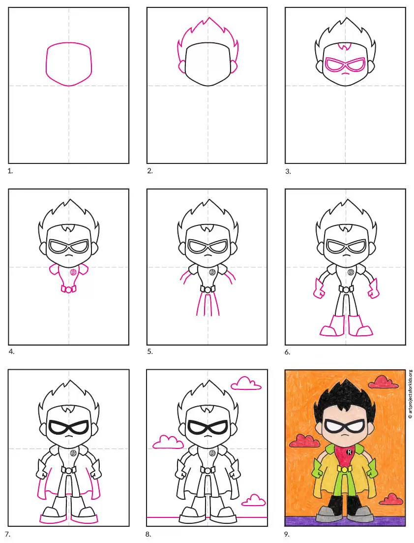 How to Draw Teen Titans Go · Art Projects for Kids