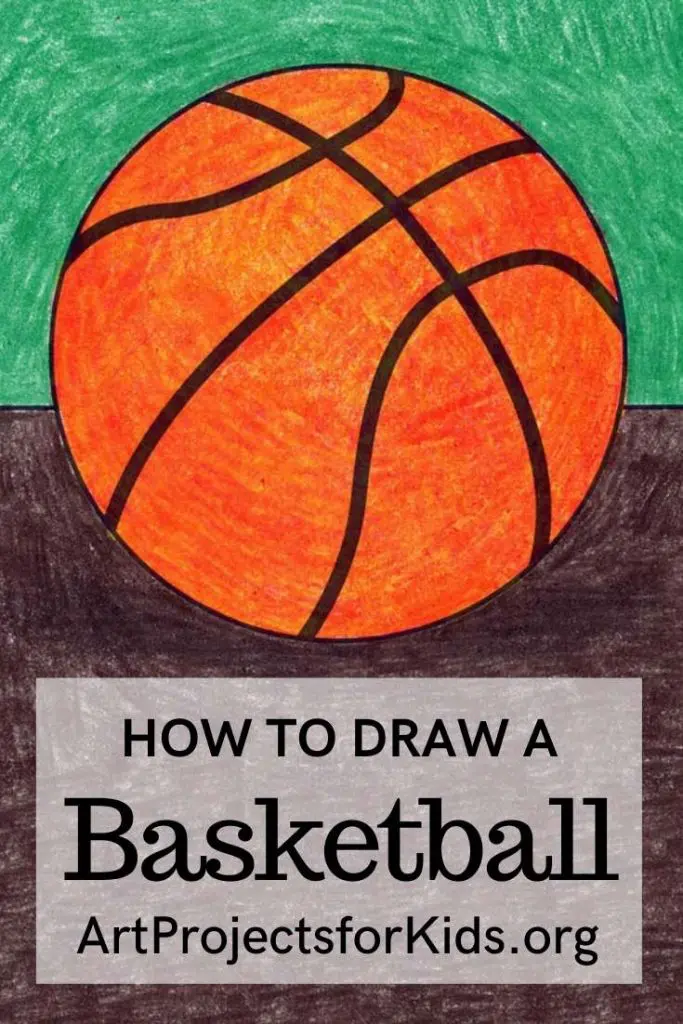 Как легко нарисовать баскетбольный мяч и баскетбольная раскраска