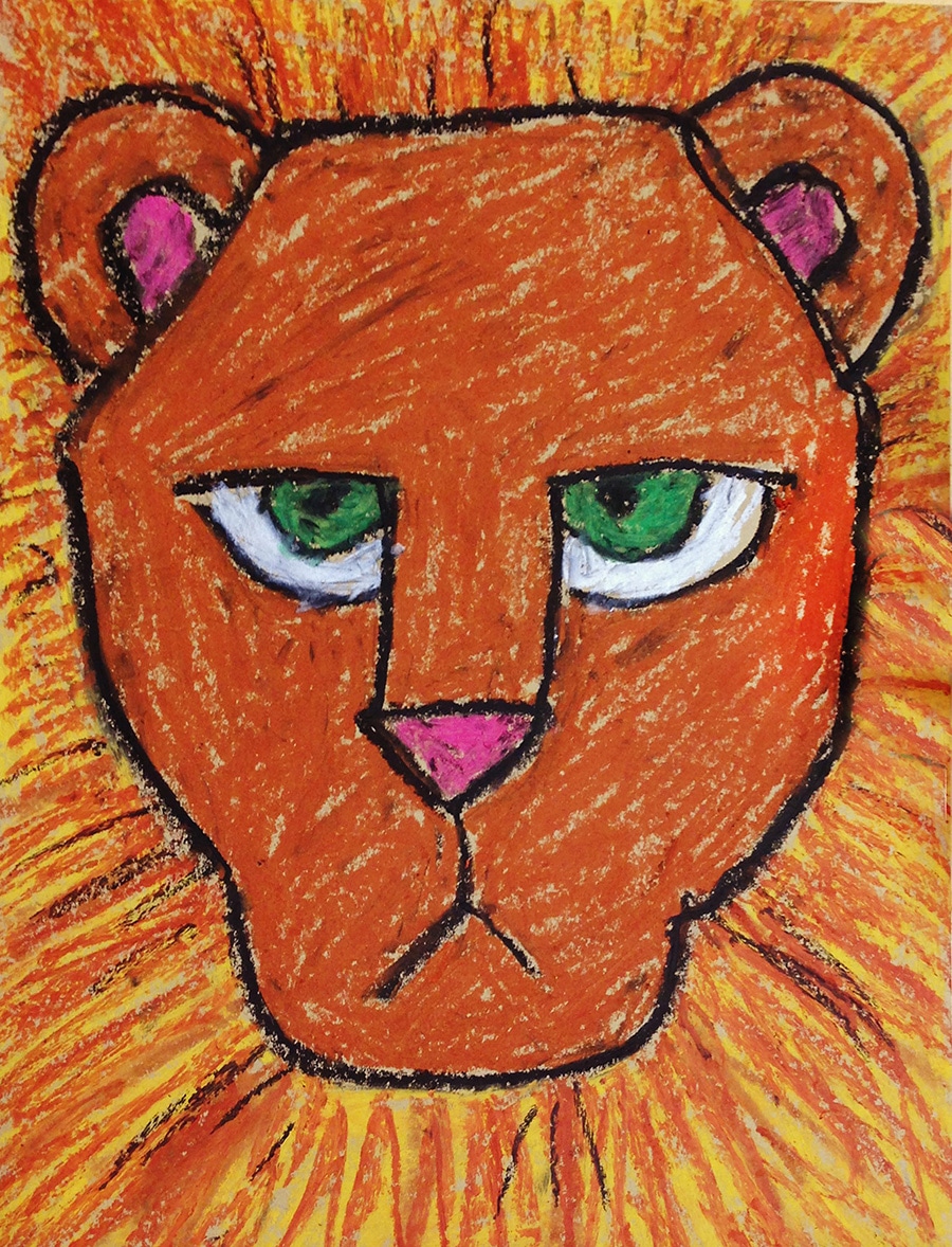 How To Draw A Lion Face Easy For Kids - How To Draw A Lion For Kids