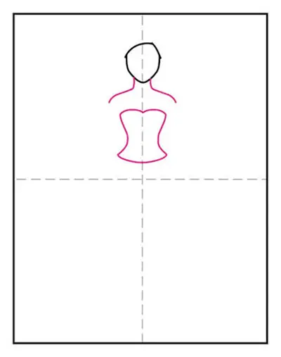 how to draw a dress