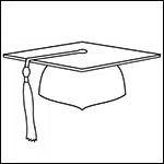 Easy How to Draw a Graduation Cat Tutorial and Coloring Page