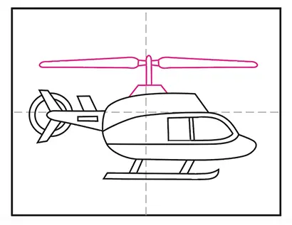 How to Draw a Helicopter Easy Step by Step for kids | Kids Color Learning  with Helicopter Drawing - YouTube