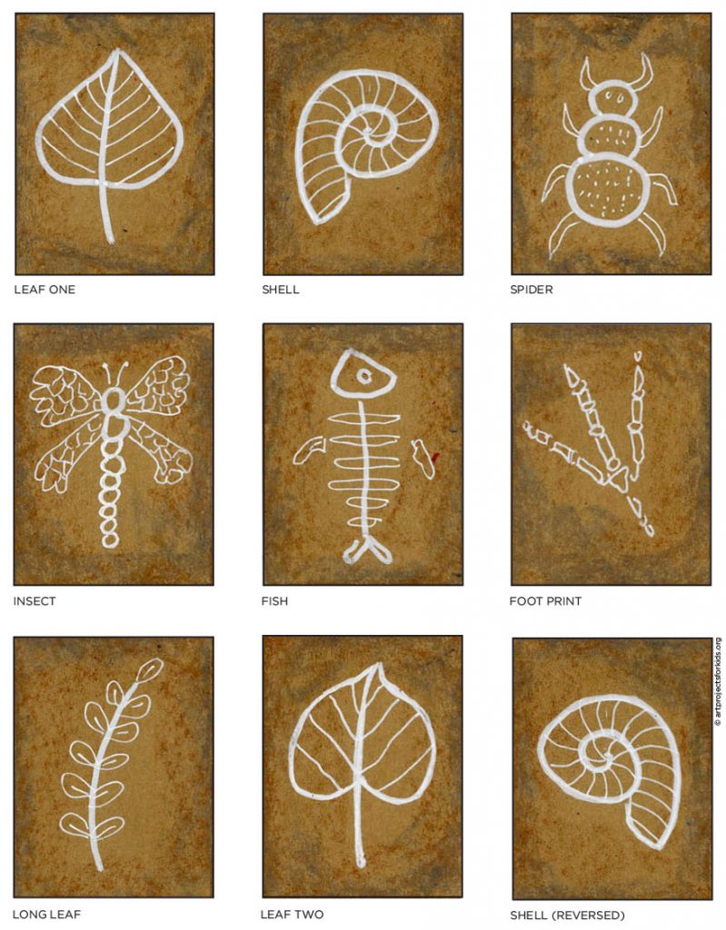 Easy How to Draw a Fossil Tutorial and Fossil Coloring Page · Art