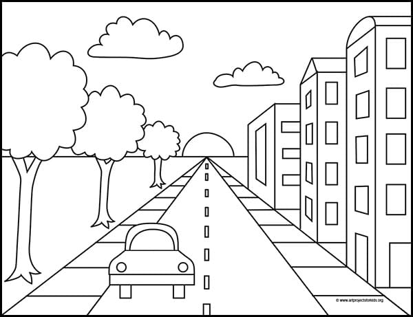 How To Draw A Street In Perspective
