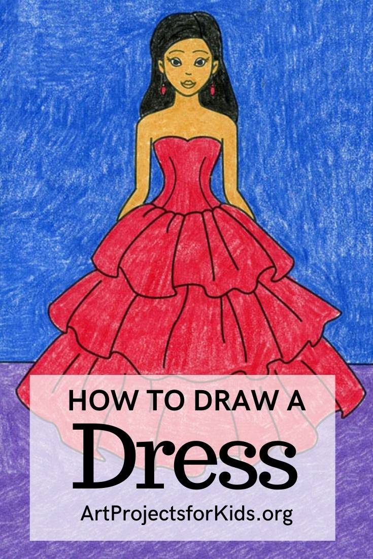 30 Easy Dress Drawing Ideas How To Draw A Dress | art-kk.com