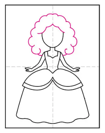How to Draw a Princess For Kids - DrawingNow