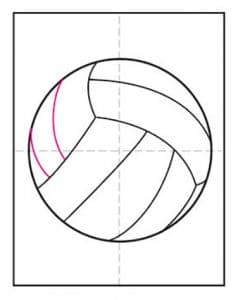 Easy How to Draw a Volleyball Tutorial · Art Projects for Kids