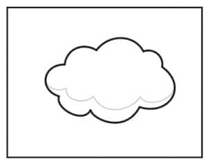 Easy How To Draw Clouds Tutorial And Clouds Coloring Page