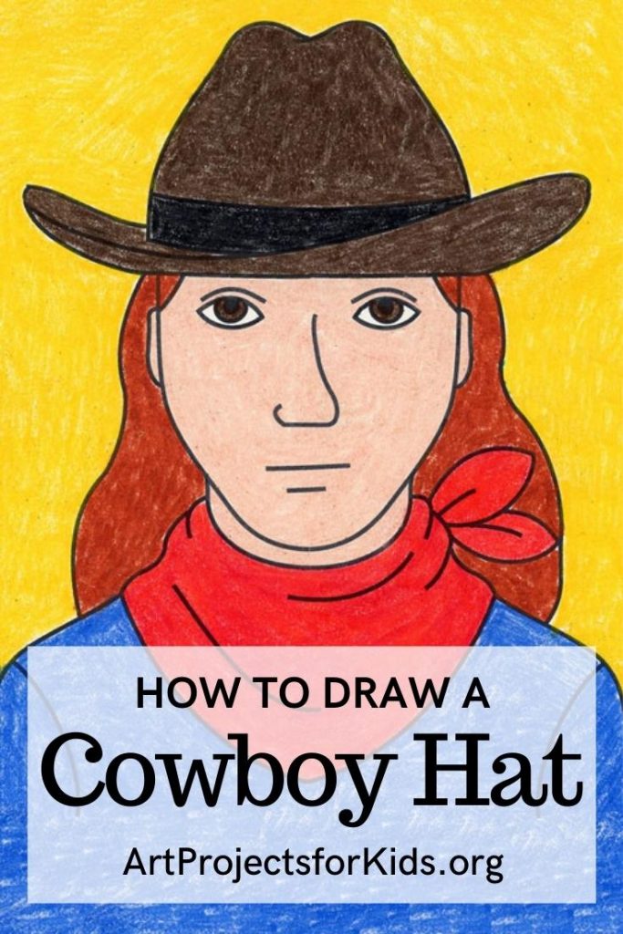 how to draw a cowboy hat