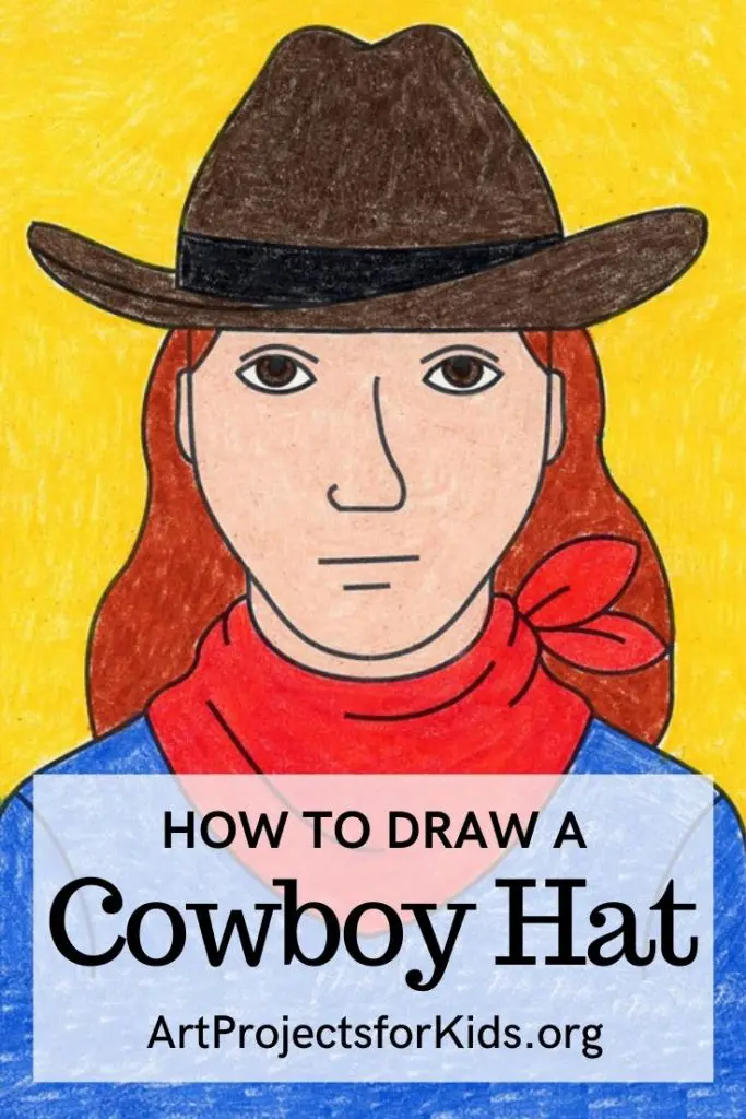как нарисовать ковбойскую шляпу