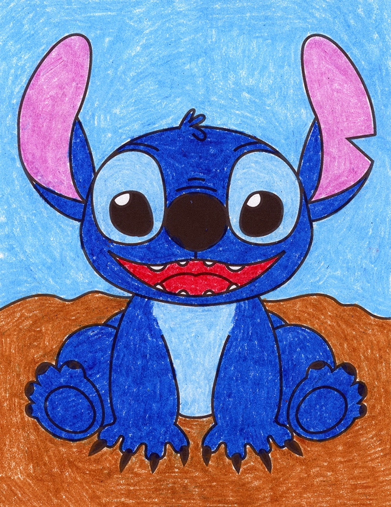 Baby Stitch  Stitch cartoon, Lilo and stitch drawings, Stitch drawing