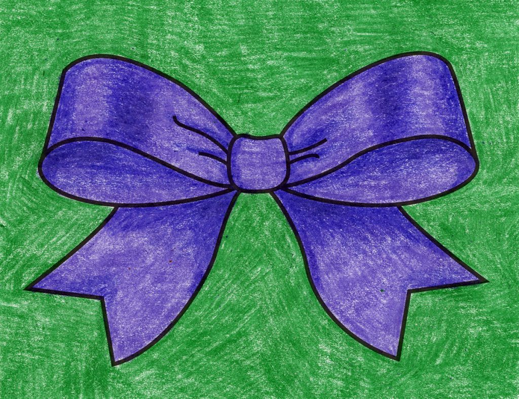 How to Draw a Bow · Art Projects for Kids