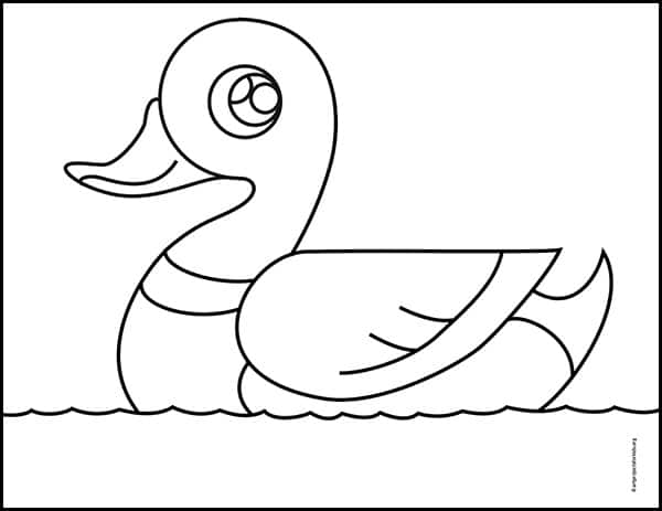 How To Draw A Duck Art Projects For Kids