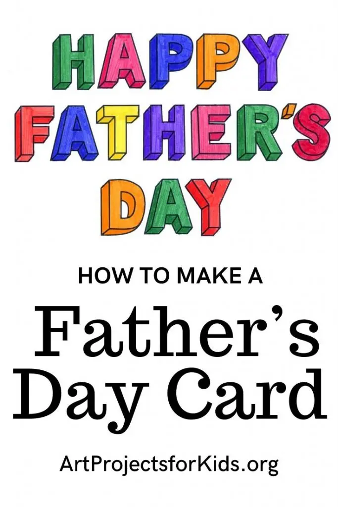 Простое руководство по рисованию открытки ко Дню отца