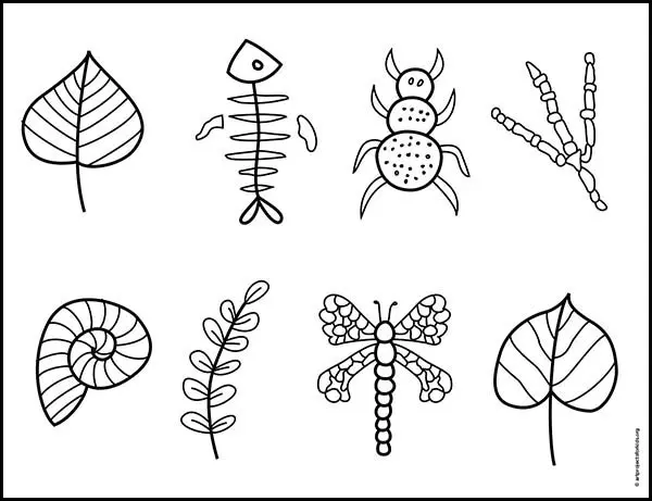 Top 35+ imagen fossil drawing