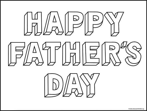 How To Draw A Happy Father S Day Card Art Projects For Kids