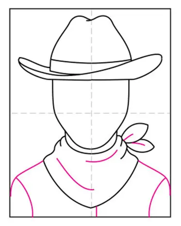 Как легко нарисовать ковбойскую шляпу: учебник и раскраска