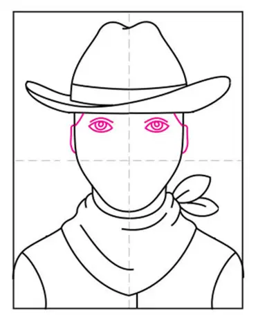 Как легко нарисовать ковбойскую шляпу: учебник и раскраска