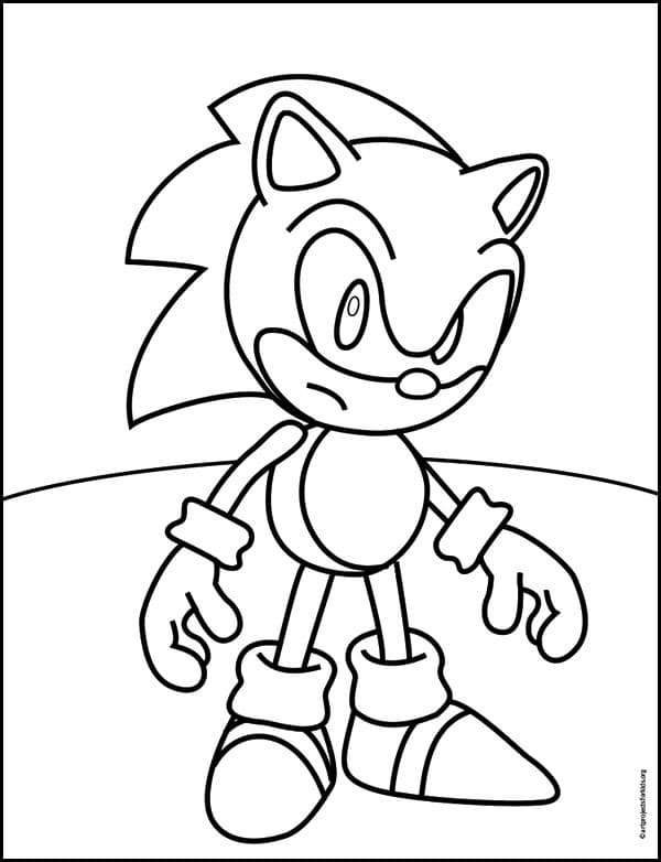 sonic valentine coloring pages