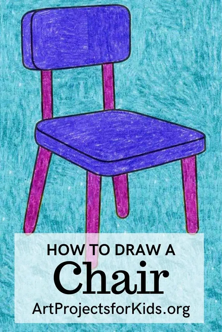 How To Draw a Chair  Rainbow Printables