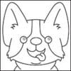 Easy How to Draw a Dog Face Tutorial Video & Dog Coloring Page