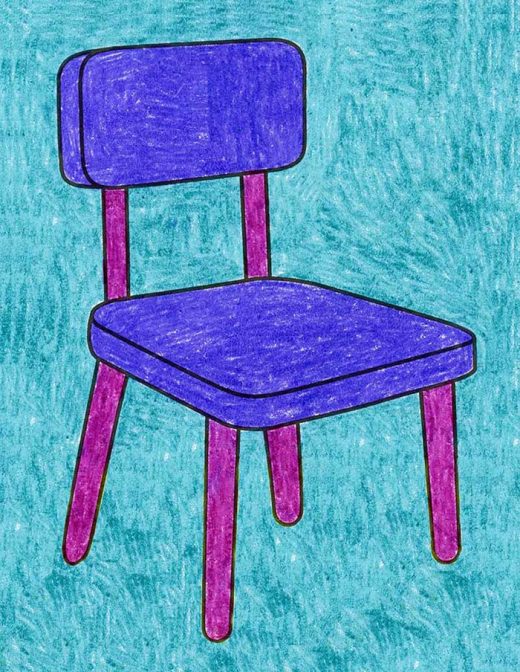 Easy How To Draw A Chair Tutorial · Art Projects For Kids