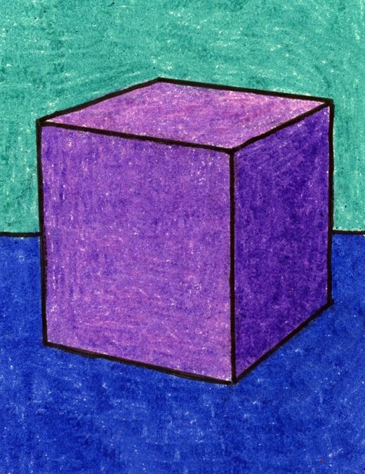 3 dimensional cube drawing