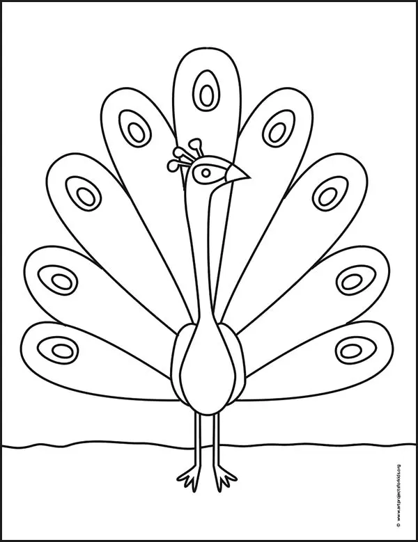 Spring Bird outline