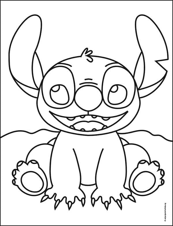 560 Collections Stitch Coloring Pages Cute Best