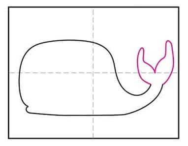 Easy How to Draw a Whale Tutorial · Art Projects for Kids