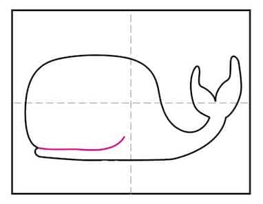 Easy How to Draw a Whale Tutorial · Art Projects for Kids