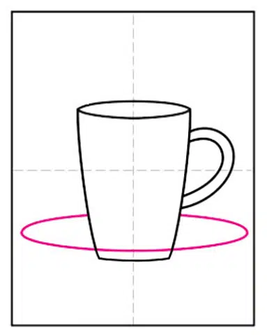 Plate Clipart Plate Cup - Cup And Plate For Drawing - (550x550) Png Clipart  Download
